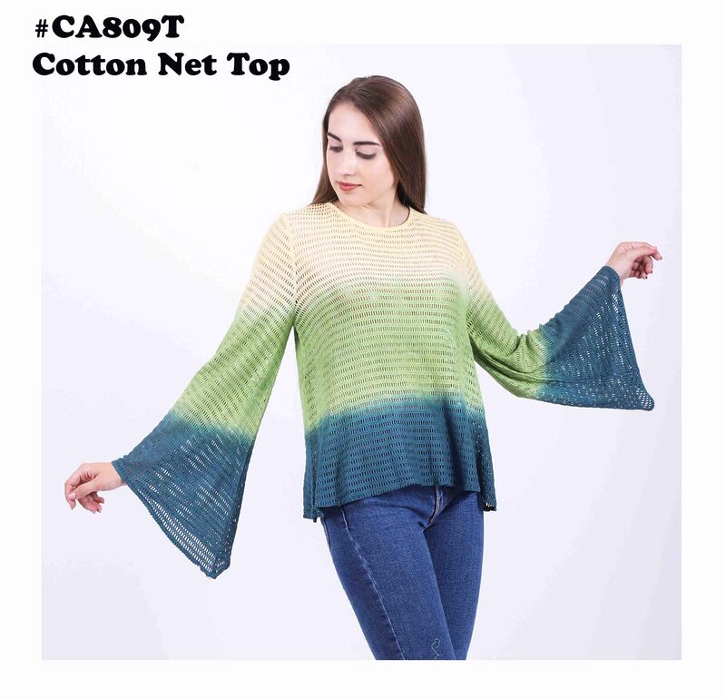 Open Knit Net Tops - Ladies Garments Manufacturer India